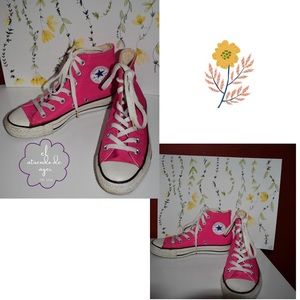 Converse High Top Fucsia Color